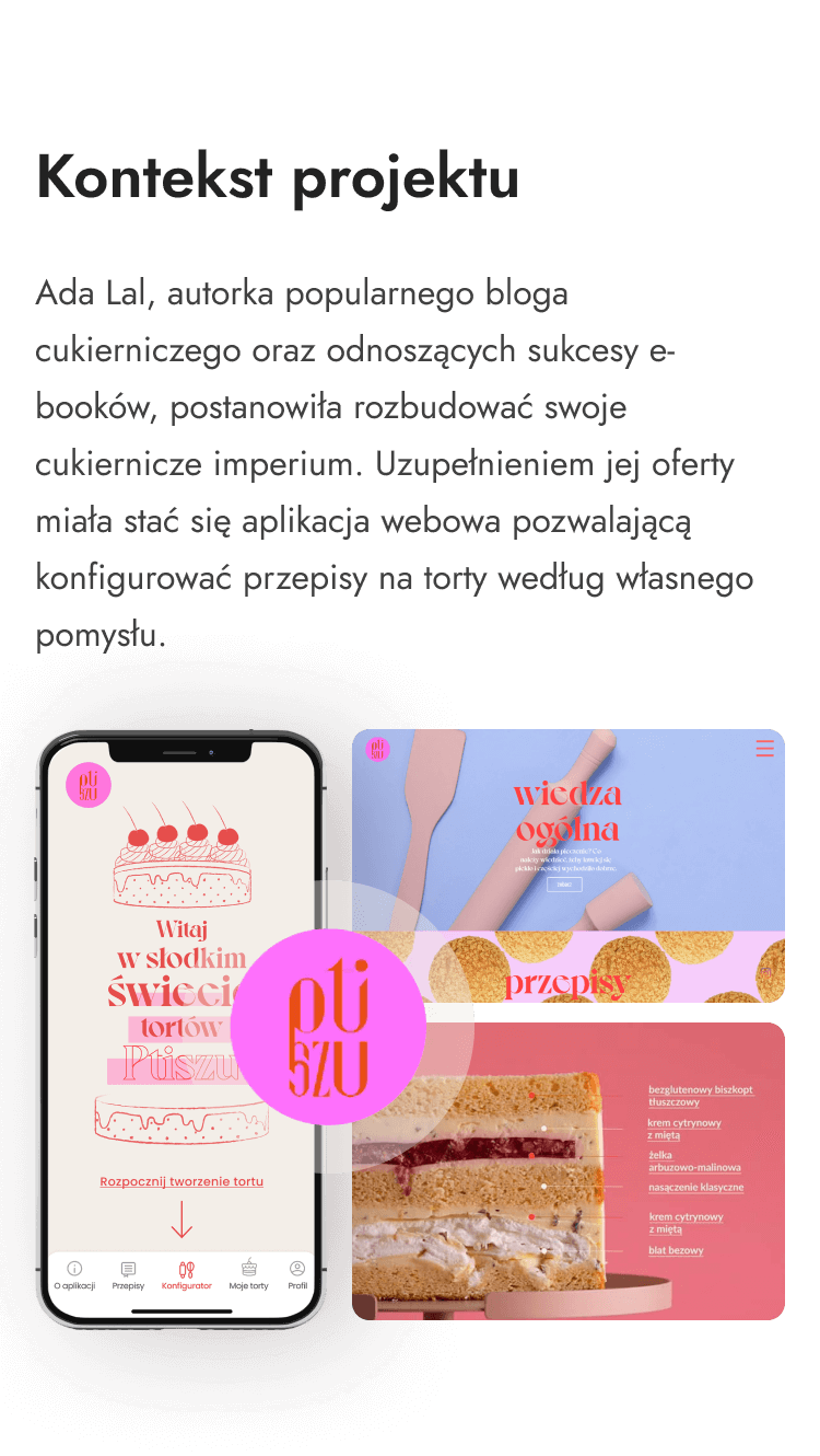 Opisujemy model współpracy przy konfiguratorze generującym przepisy na torty, w aplikacji webowej.