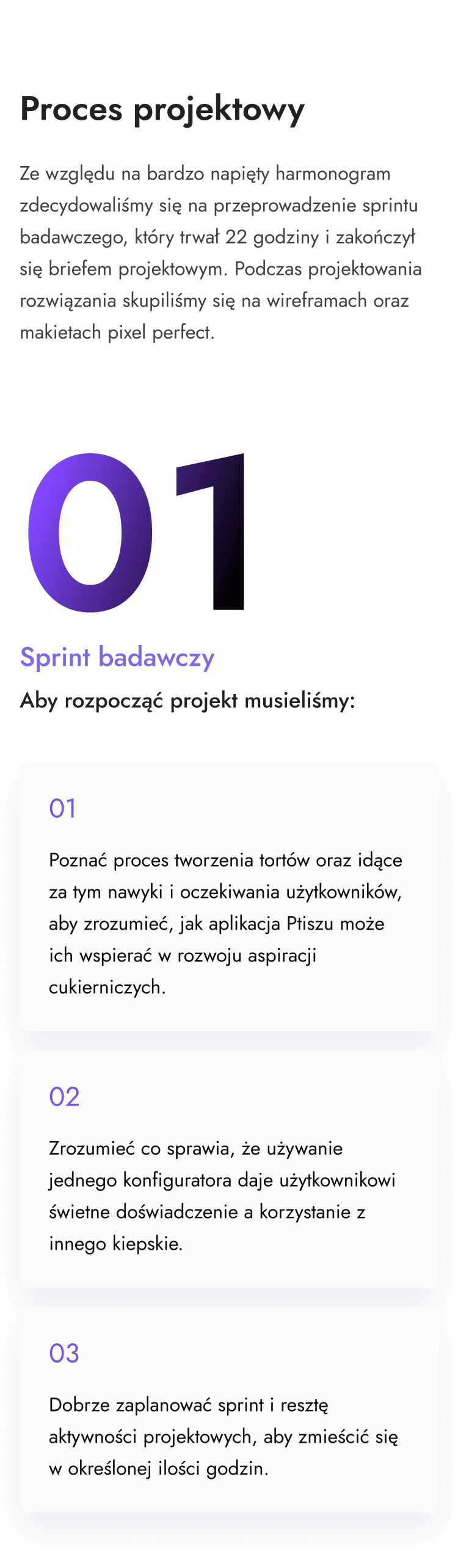 Jak wyglądał proces projektowy przy tworzeniu aplikacji webowej.