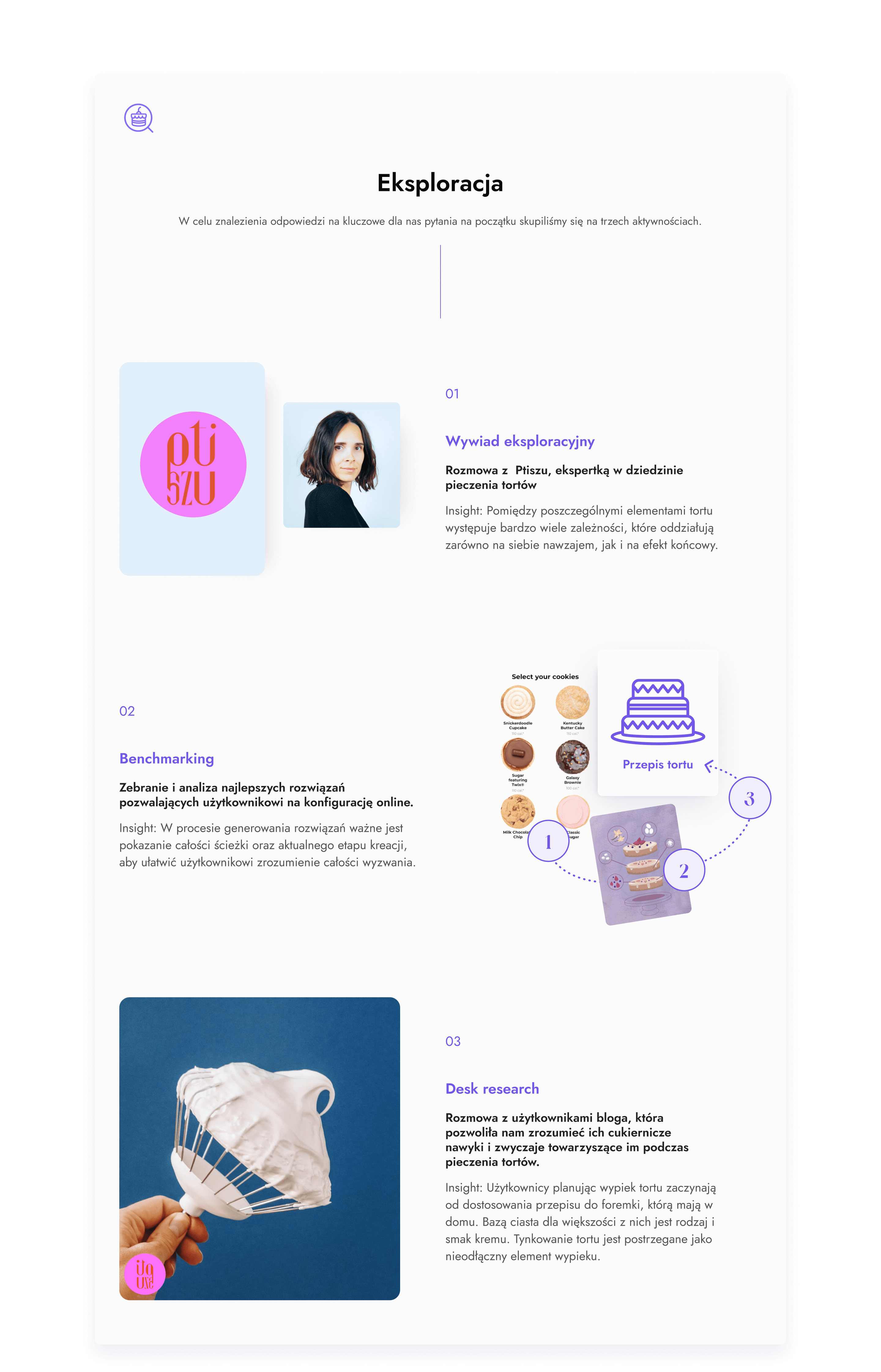 3 aktywności, które były dla nas najważniejsze podczas projektowania.