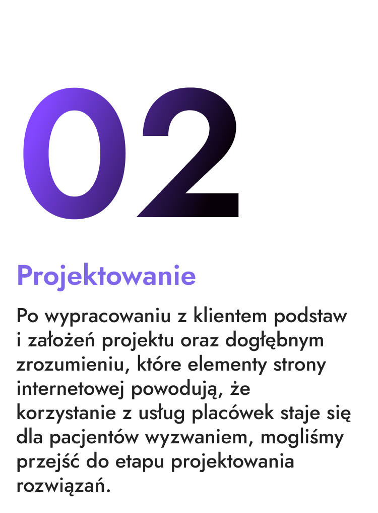Etap projektowania rozwiązań, to etap drugi prac nad platformą cyfrową szpitala nowych generacji.