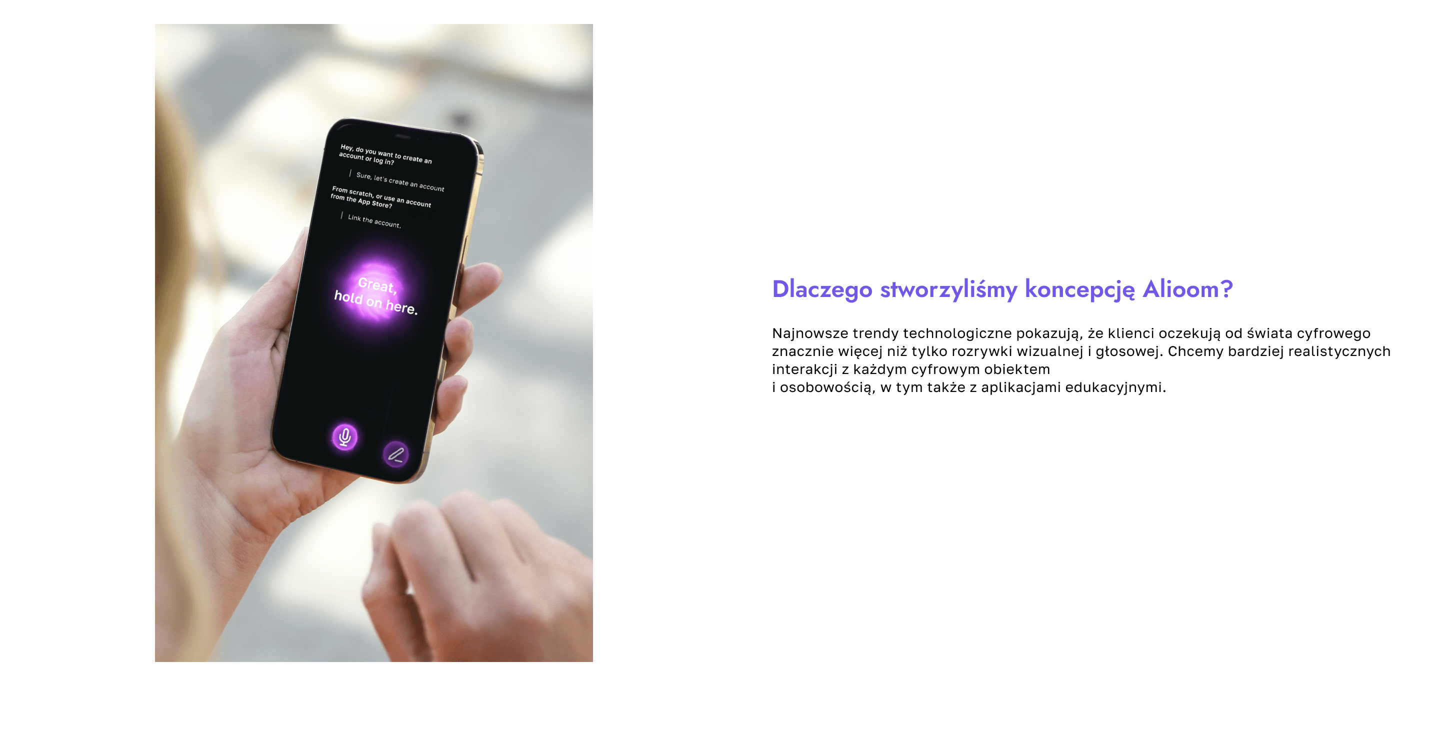 Dlaczego stworzyliśmy Alioom? Najnowsze trendy technologiczne ukazują, że klienci i użytkownicy oczekują od świata cyfrowego czegoś więcej niż tylko rozrywki. Chcą bardziej realistycznych interakcji z każdym cyfrowym obiektem i osobowością, także w interakcji z aplikacjami edukacyjnymi.